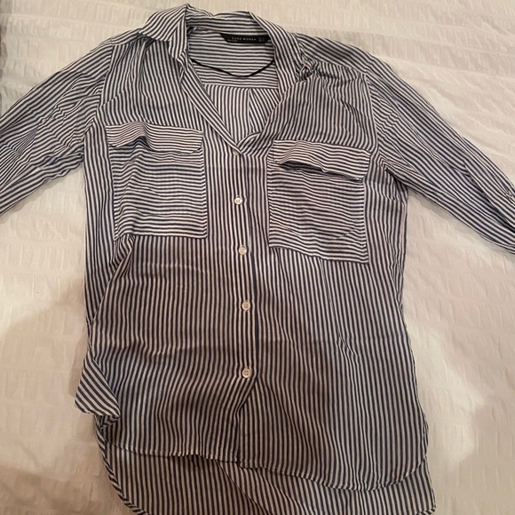 Zara striped button up - Picture 1 of 2